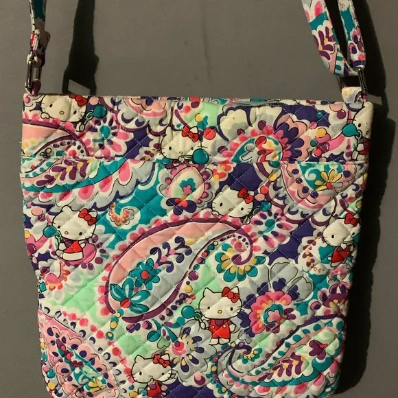 Vera Bradley Hello Kitty Paisley Triple Zip Hipster - Picture 6 of 7